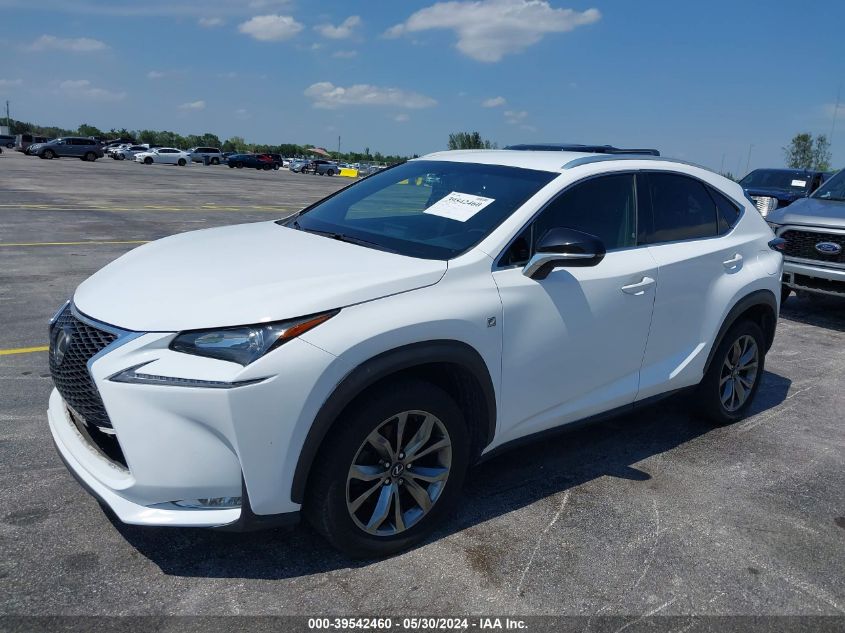 2017 Lexus Nx 200T F Sport VIN: JTJYARBZ7H2059317 Lot: 39542460