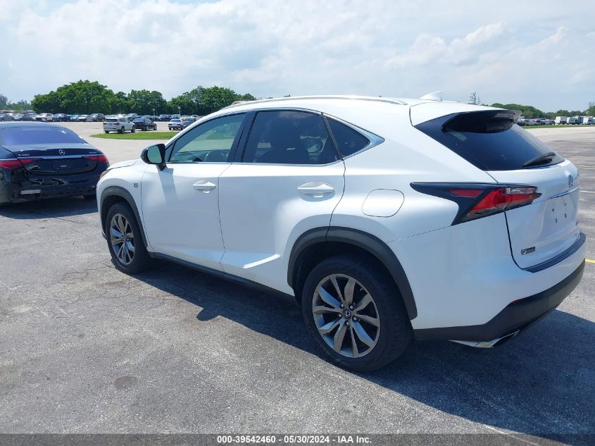 2017 Lexus Nx 200T F Sport VIN: JTJYARBZ7H2059317 Lot: 39542460