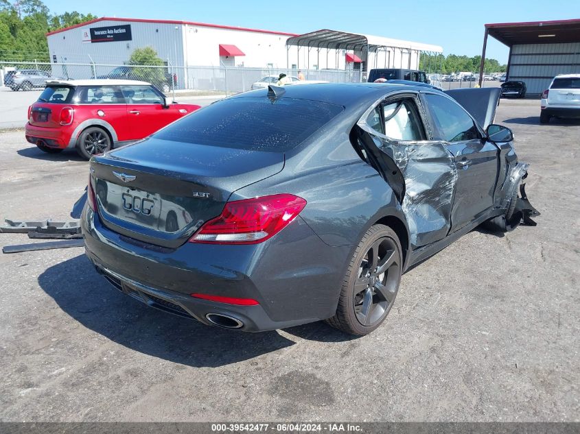 2020 Genesis G70 3.3T Rwd VIN: KMTG34LE2LU058176 Lot: 39542477