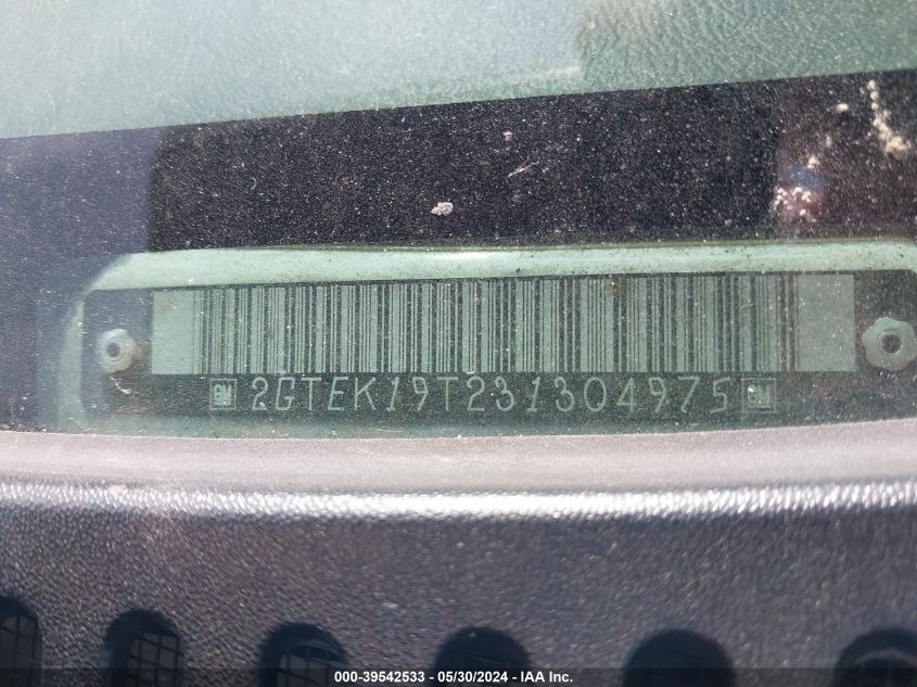 2003 GMC Sierra 1500 Sle VIN: 2GTEK19T231304975 Lot: 39542533