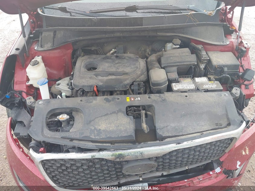 2016 Kia Sorento 2.4L Lx VIN: 5XYPG4A37GG157488 Lot: 39542563