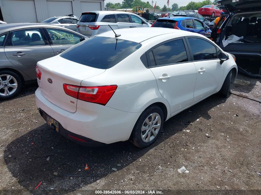 2013 Kia Rio Lx VIN: KNADM4A31D6120332 Lot: 39542606