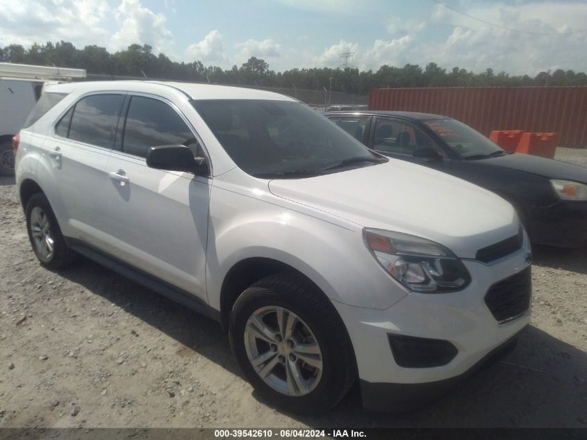 2017 Chevrolet Equinox Ls VIN: 2GNALBEKXH1566742 Lot: 39542610