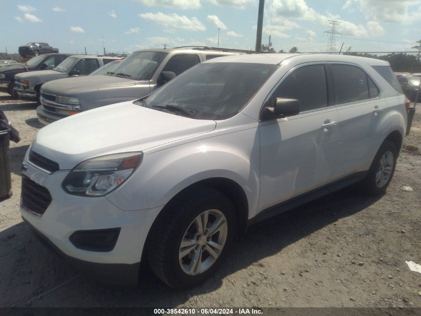 VIN 2GNALBEKXH1566742 2017 CHEVROLET EQUINOX LS