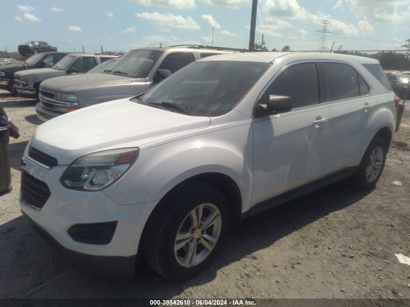 2017 Chevrolet Equinox Ls VIN: 2GNALBEKXH1566742 Lot: 39542610