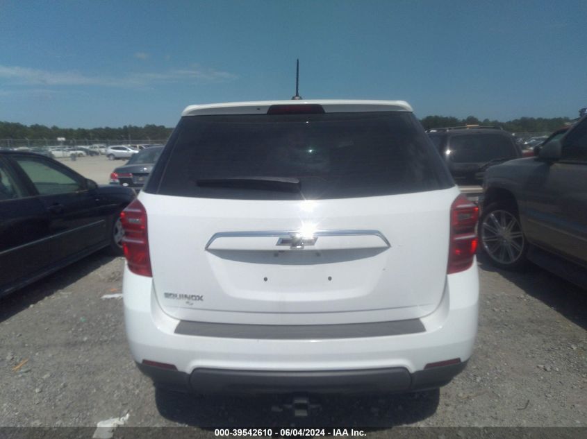 VIN 2GNALBEKXH1566742 2017 CHEVROLET EQUINOX LS
