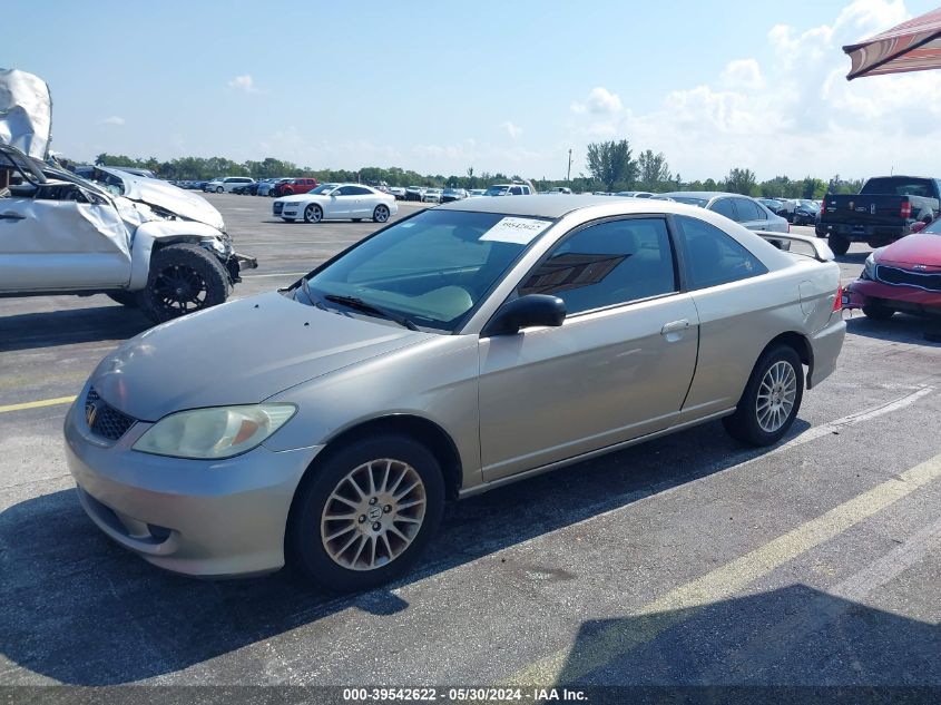 2005 Honda Civic Lx VIN: 1HGEM22515L052663 Lot: 39542622