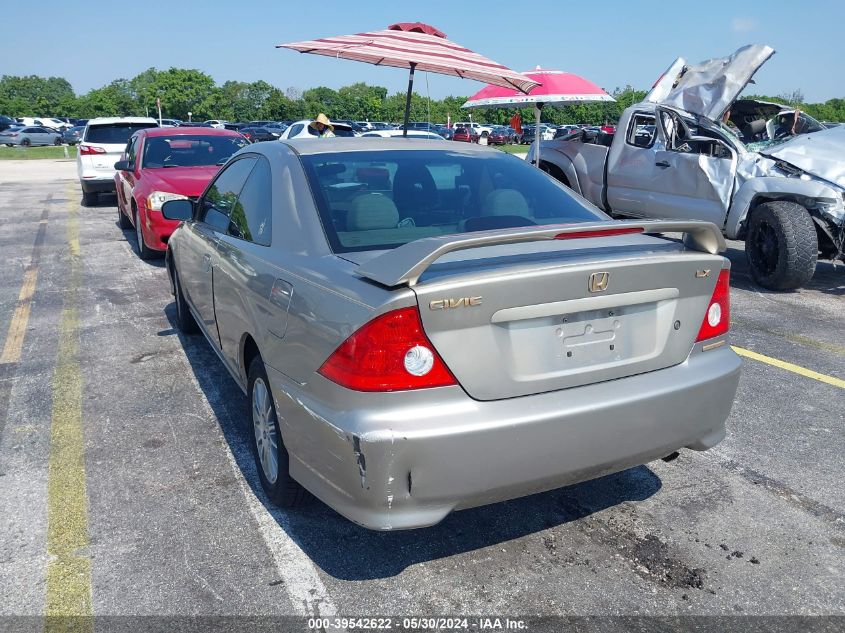 2005 Honda Civic Lx VIN: 1HGEM22515L052663 Lot: 39542622