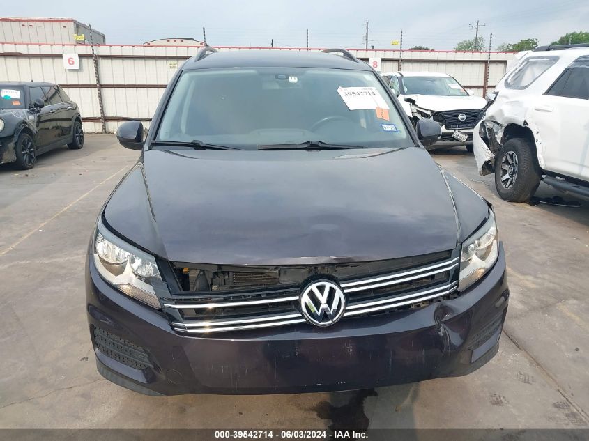 2016 VOLKSWAGEN TIGUAN S - WVGAV7AX2GW587993