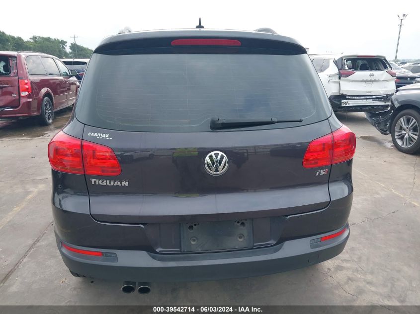 2016 Volkswagen Tiguan S VIN: WVGAV7AX2GW587993 Lot: 39542714