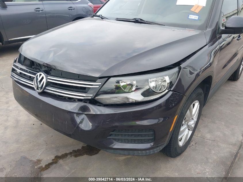 2016 VOLKSWAGEN TIGUAN S - WVGAV7AX2GW587993