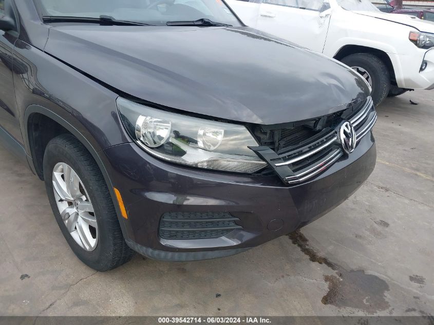 2016 VOLKSWAGEN TIGUAN S - WVGAV7AX2GW587993