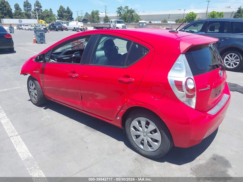 2012 Toyota Prius C Three VIN: JTDKDTB31C1508028 Lot: 39542717