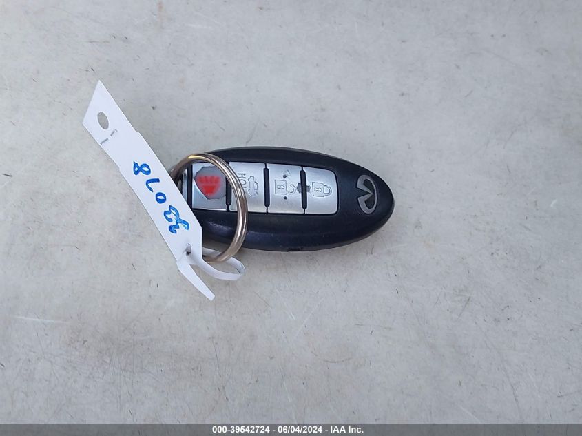 2011 Infiniti G37X VIN: JN1CV6AR4BM412578 Lot: 39542724