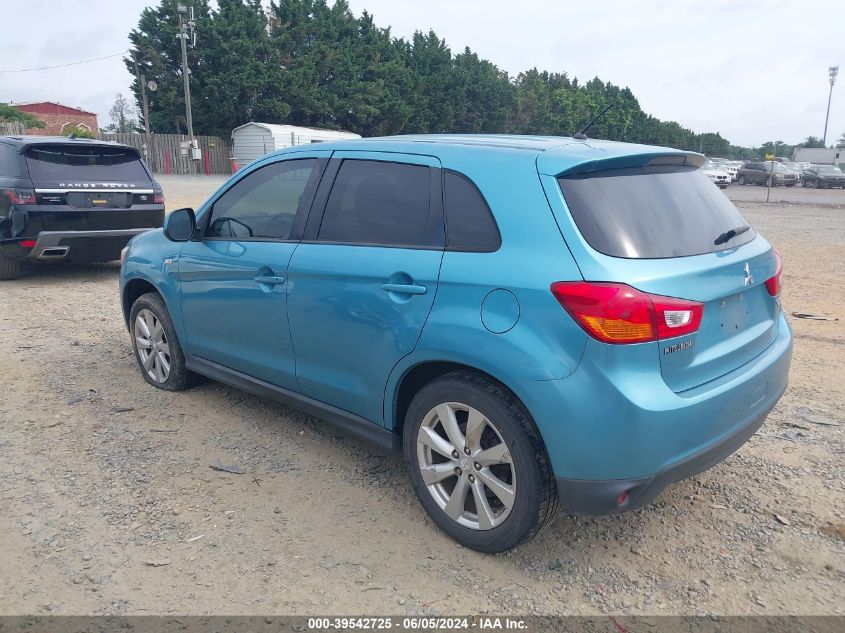 2014 Mitsubishi Outlander Sport Es VIN: 4A4AR3AU4EE001510 Lot: 39542725