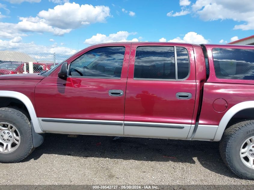 2003 Dodge Dakota Slt VIN: 1D7HG48N13S124492 Lot: 39542727