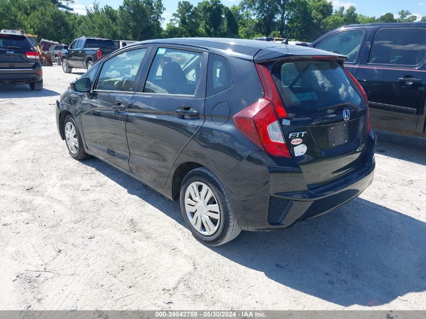 2015 Honda Fit Lx VIN: 3HGGK5H5XFM751796 Lot: 39542759