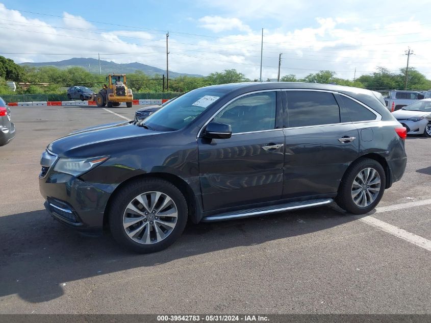 2016 Acura Mdx Technology Acurawatch Plus Packages/Technology Package VIN: 5FRYD3H46GB020005 Lot: 39542783