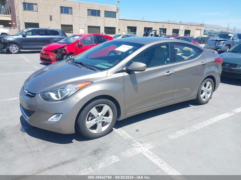 2013 Hyundai Elantra Gls VIN: 5NPDH4AE7DH438454 Lot: 39542790