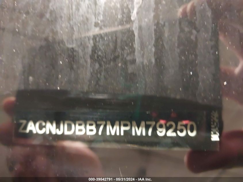 2021 Jeep Renegade Latitude 4X4 VIN: ZACNJDBB7MPM79250 Lot: 39542791