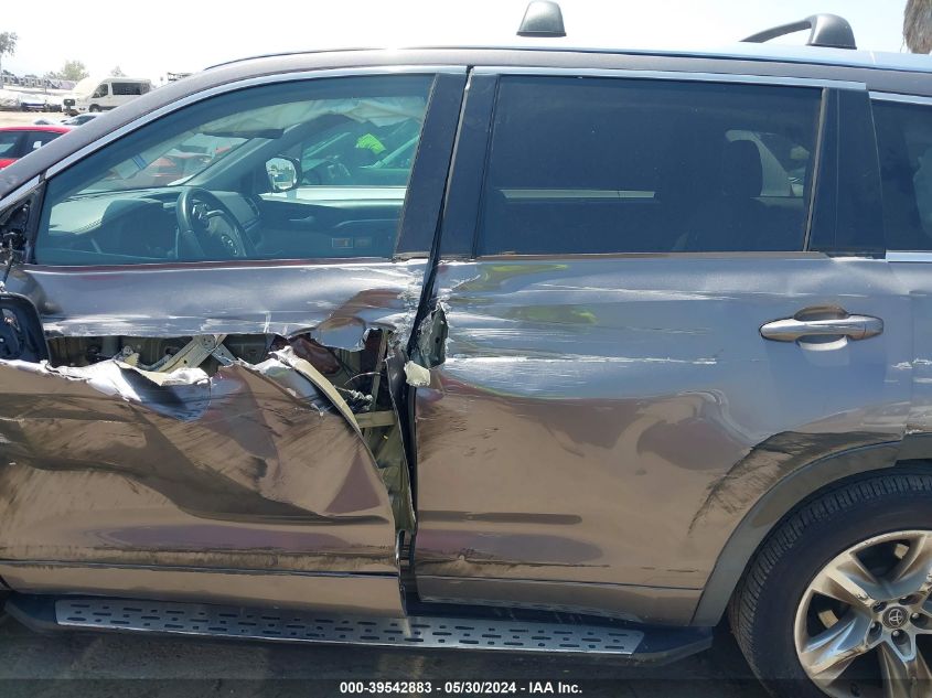 2017 Toyota Highlander Limited VIN: 5TDYZRFH2HS227144 Lot: 39542883