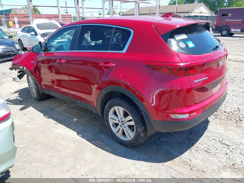 VIN KNDPMCAC4H7242399 2017 KIA SPORTAGE LX