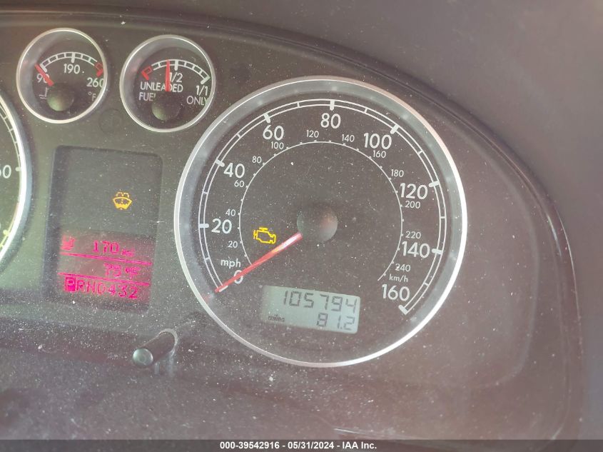 2001 Volkswagen Passat Gls V6 VIN: WVWPH63BX1P131212 Lot: 39542916