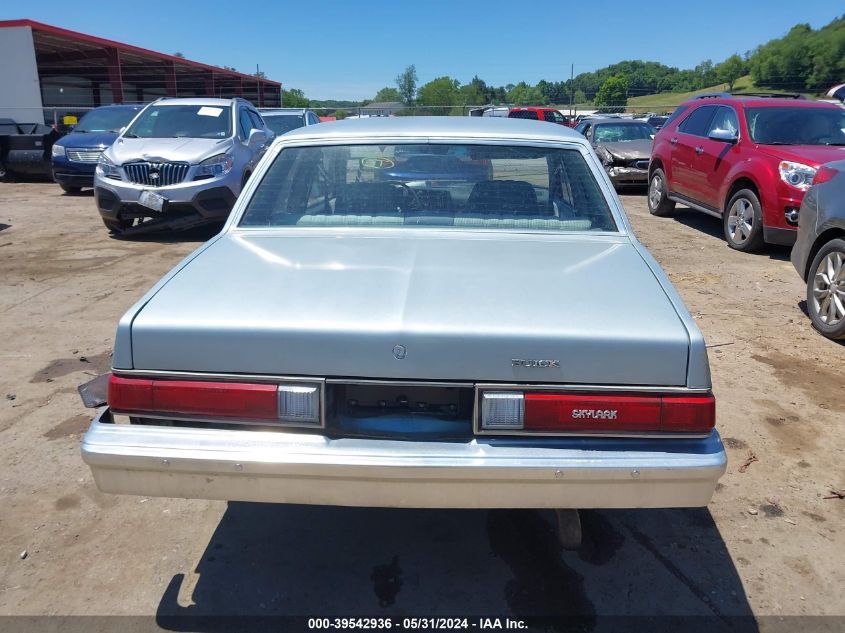 1982 Buick Skylark X-Body VIN: 1G4AB37X1CT124926 Lot: 39542936