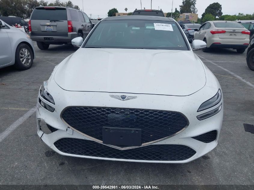 2022 Genesis G70 3.3T Rwd VIN: KMTG54TE9NU099062 Lot: 39542981