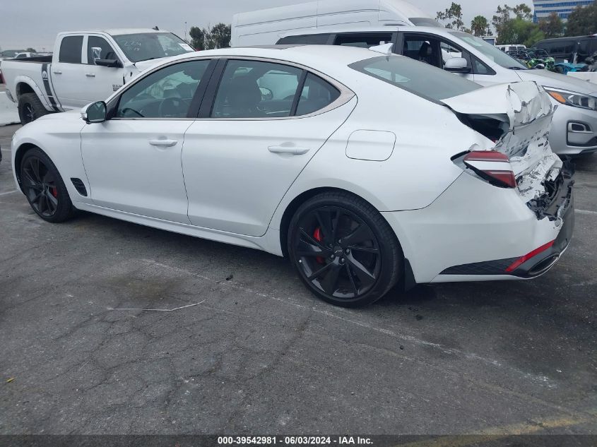 2022 Genesis G70 3.3T Rwd VIN: KMTG54TE9NU099062 Lot: 39542981