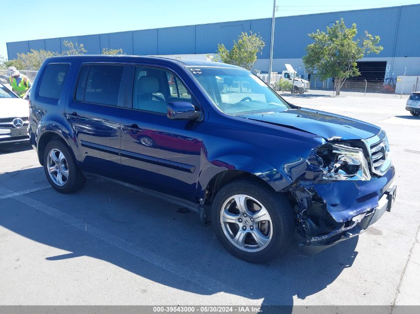 2013 Honda Pilot Ex-L VIN: 5FNYF4H54DB058273 Lot: 39543000