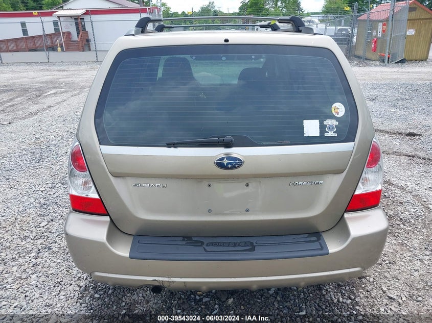 2008 Subaru Forester 2.5X VIN: JF1SG65648H705763 Lot: 39543024