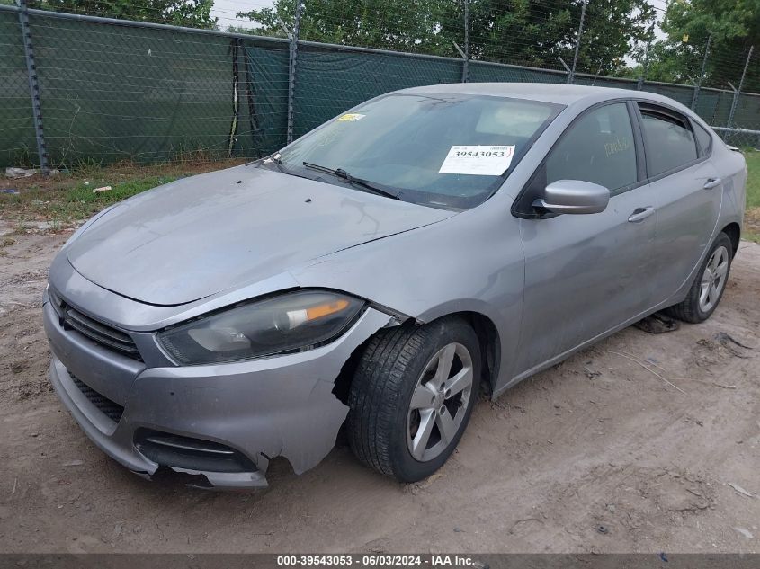 2015 Dodge Dart Sxt VIN: 1C3CDFBB6FD128428 Lot: 39543053