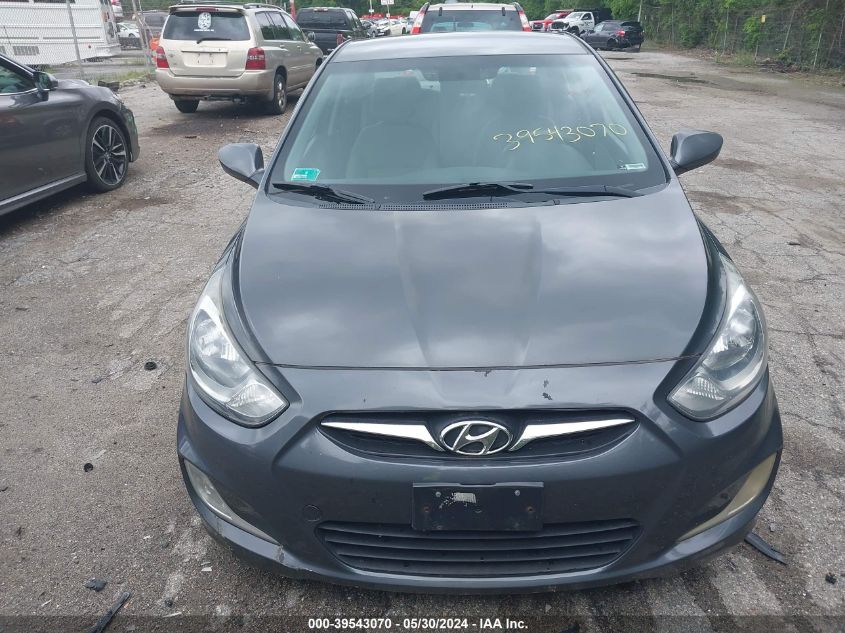 2012 Hyundai Accent Gls VIN: KMHCU4AE4CU072816 Lot: 39543070