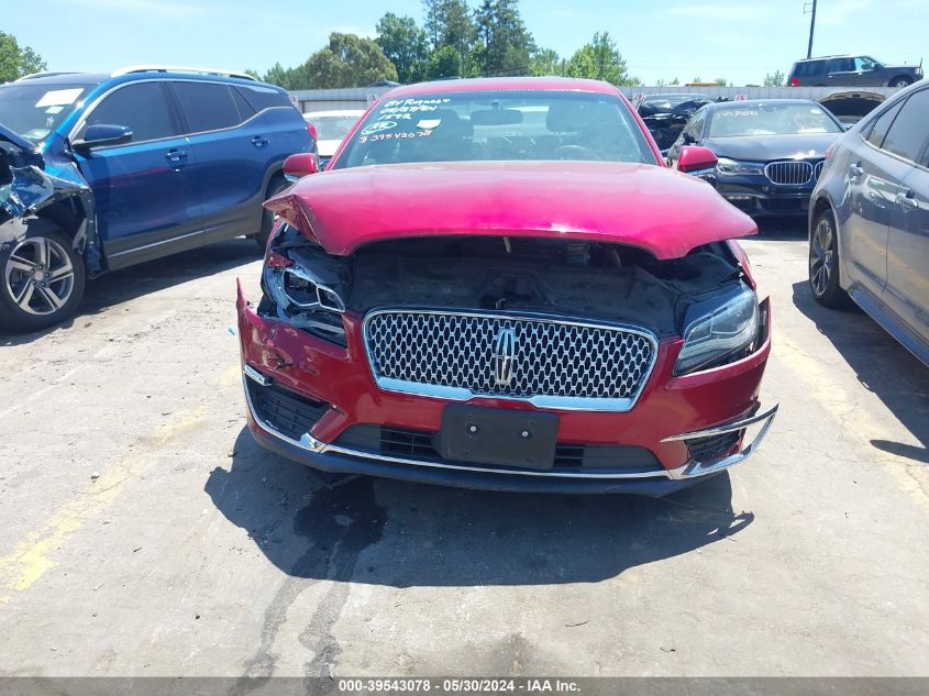 2017 Lincoln Mkz Hybrid Reserve VIN: 3LN6L5MU4HR601592 Lot: 39543078