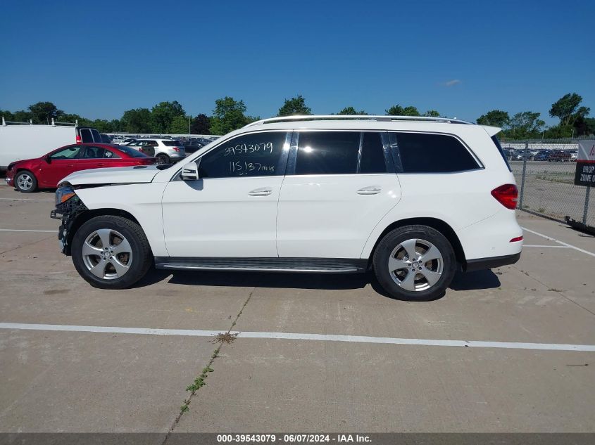 2017 Mercedes-Benz Gls 450 4Matic VIN: 4JGDF6EE6HA792891 Lot: 39543079