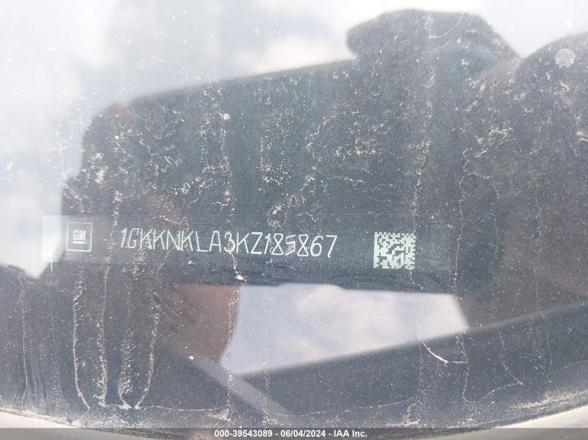 2019 GMC Acadia Sle-1 VIN: 1GKKNKLA3KZ185867 Lot: 39543089