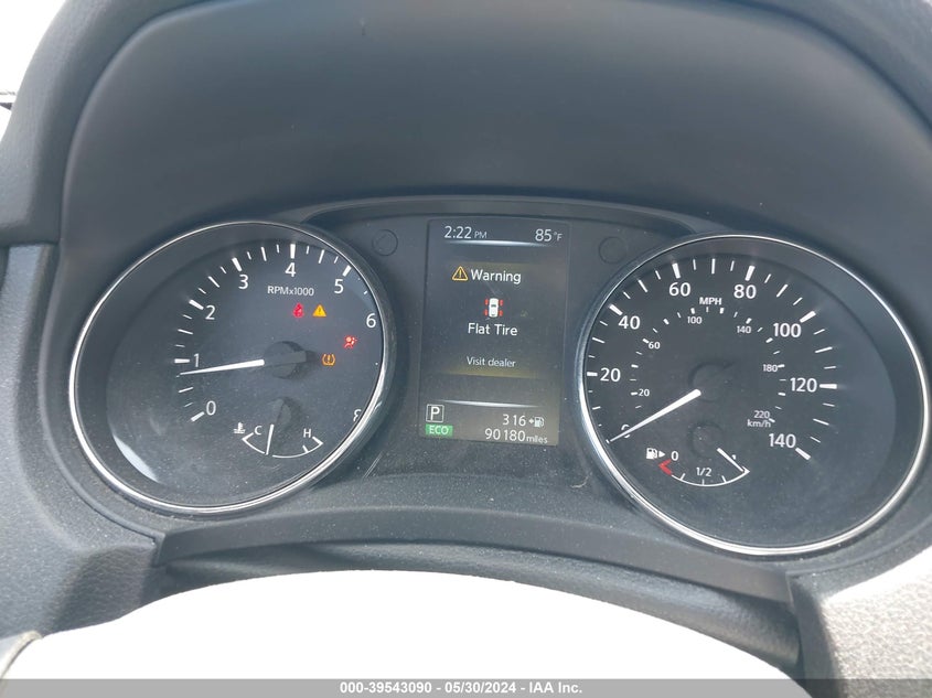 2017 Nissan Rogue S VIN: 5N1AT2MN0HC744989 Lot: 39543090