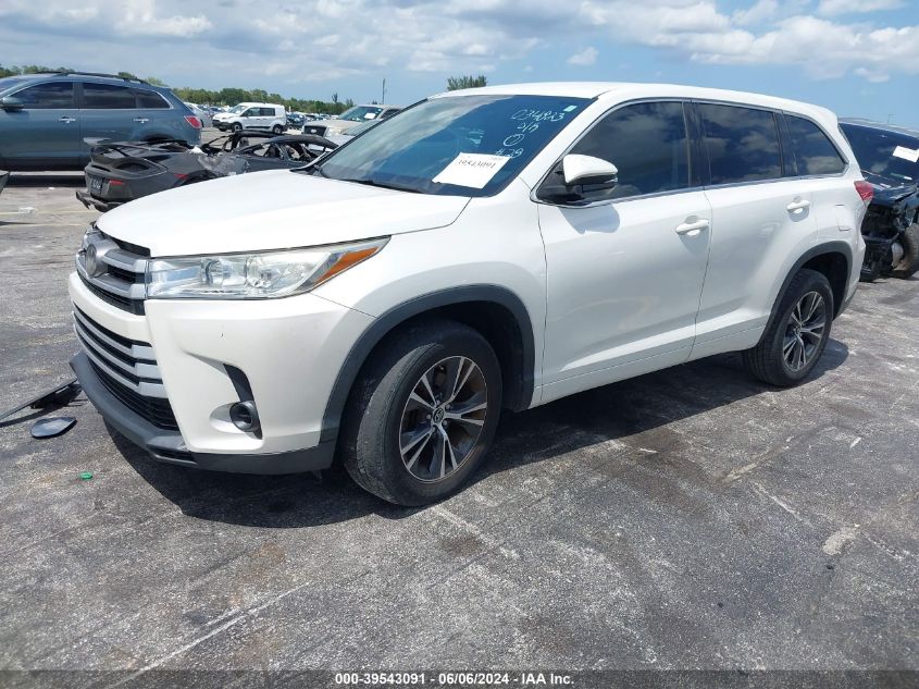 2018 Toyota Highlander Le VIN: 5TDZARFH8JS034823 Lot: 39543091