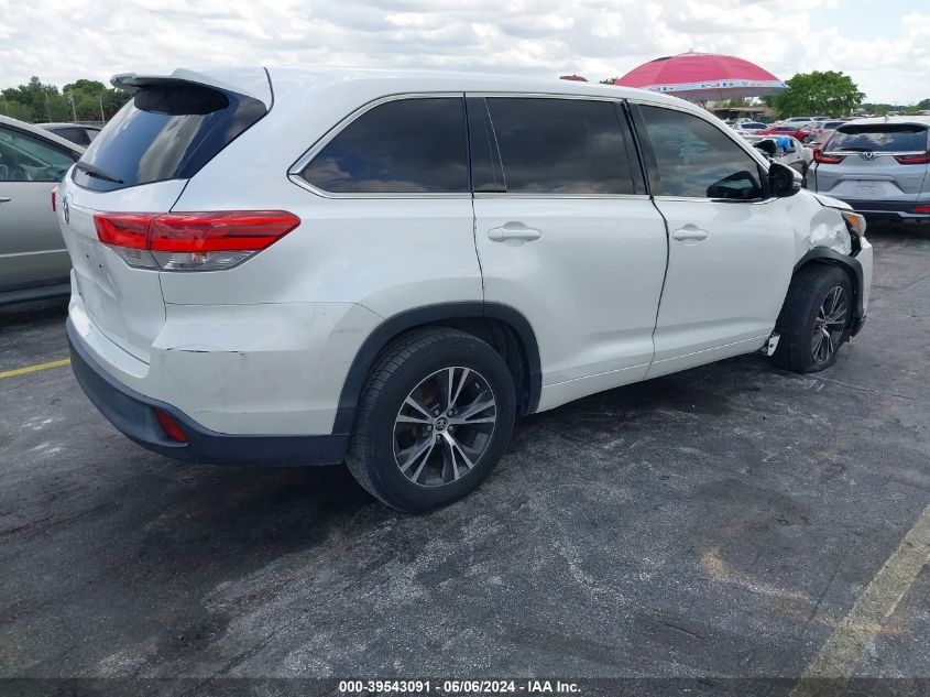 2018 Toyota Highlander Le VIN: 5TDZARFH8JS034823 Lot: 39543091