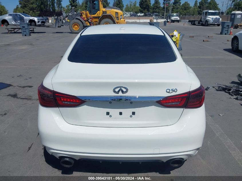 2021 Infiniti Q50 Pure VIN: JN1EV7AP7MM706041 Lot: 39543101
