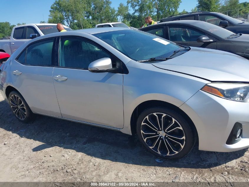 2015 Toyota Corolla S Plus VIN: 2T1BURHE9FC322541 Lot: 39543102