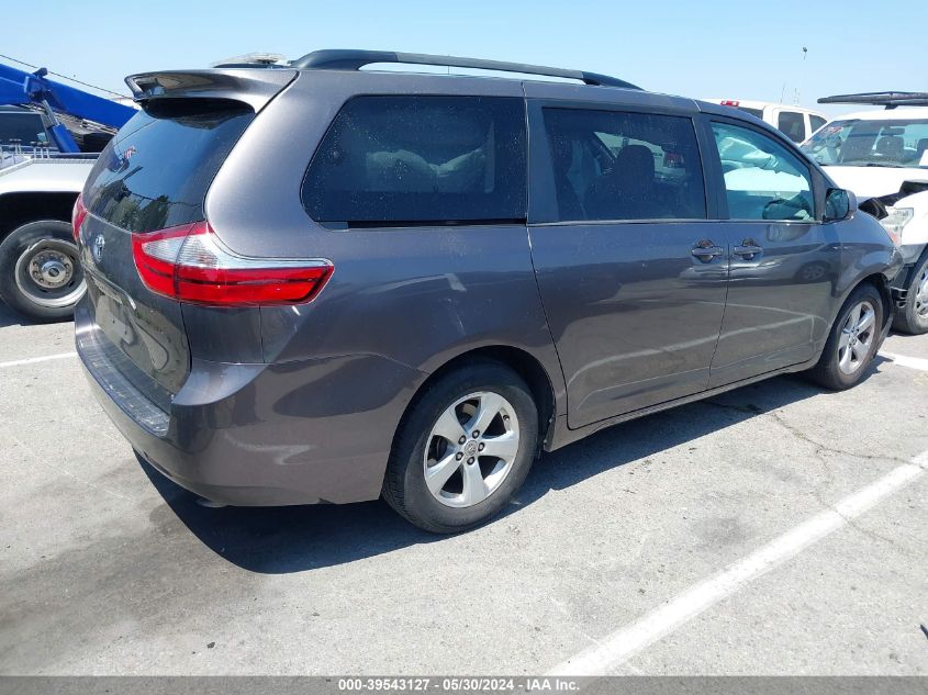 2016 Toyota Sienna Le 8 Passenger VIN: 5TDKK3DC5GS754981 Lot: 39543127