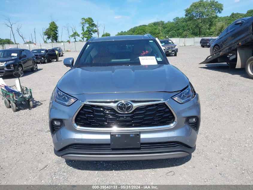 2023 Toyota Highlander Platinum VIN: 5TDKDRBH5PS006257 Lot: 39543133