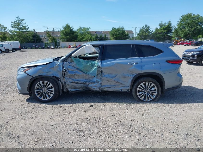 2023 Toyota Highlander Platinum VIN: 5TDKDRBH5PS006257 Lot: 39543133