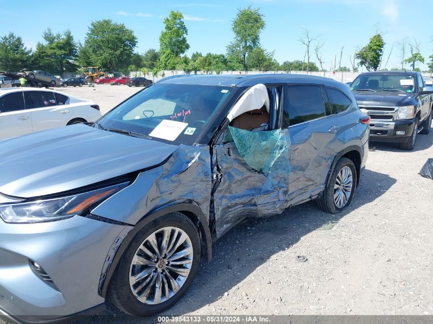 2023 Toyota Highlander Platinum VIN: 5TDKDRBH5PS006257 Lot: 39543133