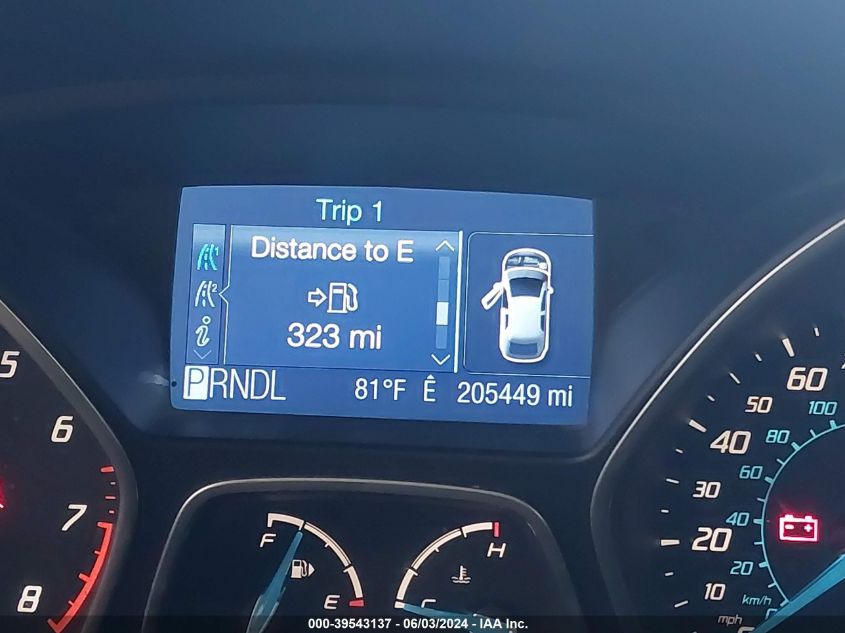 2012 Ford Focus Se VIN: 1FAHP3F21CL294784 Lot: 39543137