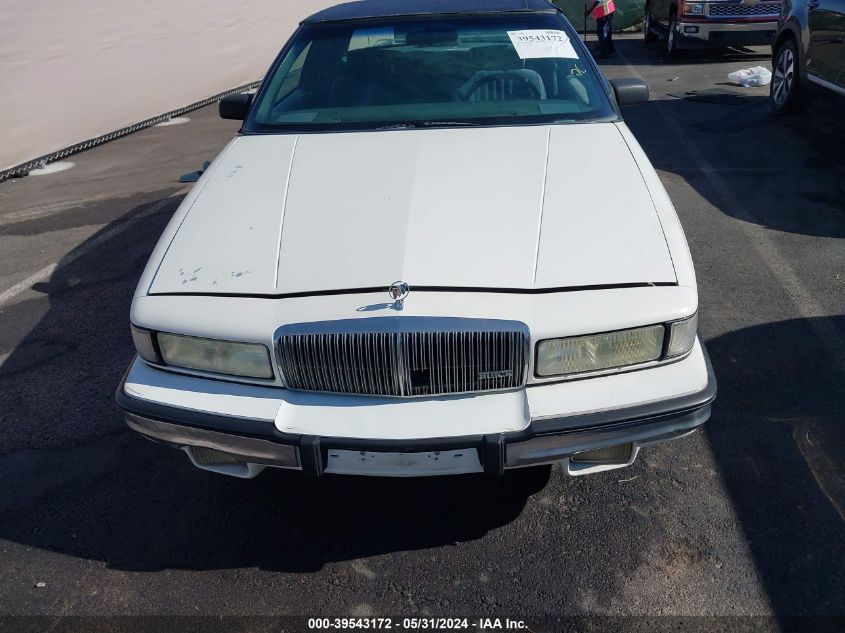 1991 Buick Regal Custom VIN: 2G4WB14T7M1905792 Lot: 39543172