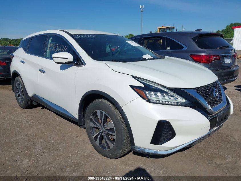 2020 Nissan Murano S Intelligent Awd VIN: 5N1AZ2AS6LN113170 Lot: 39543224