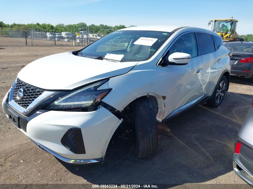 2020 Nissan Murano S Intelligent Awd VIN: 5N1AZ2AS6LN113170 Lot: 39543224